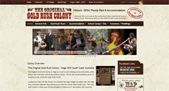 Desktop Screenshot of goldrushcolony.com.au